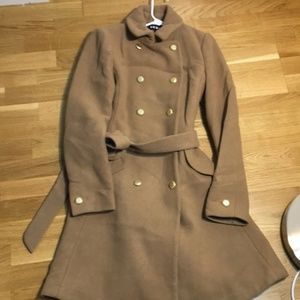 DKNY belted double breasted A line peacoat